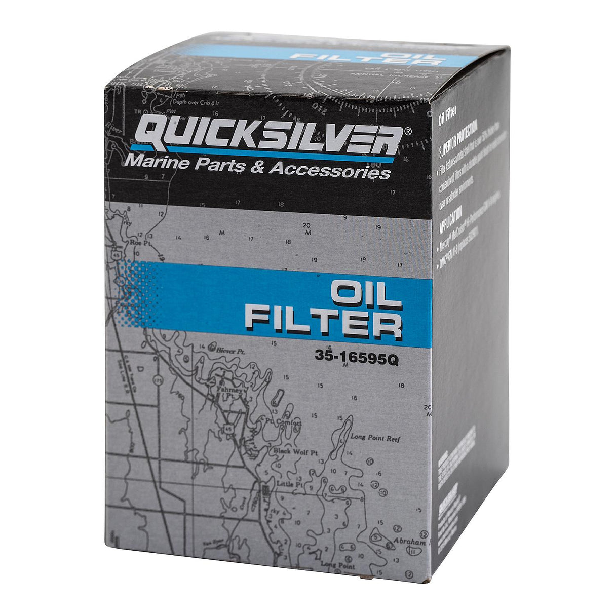OEM Mercury / Quicksilver 16595Q Oil Filter for MerCruiser High Performance V8 Engines