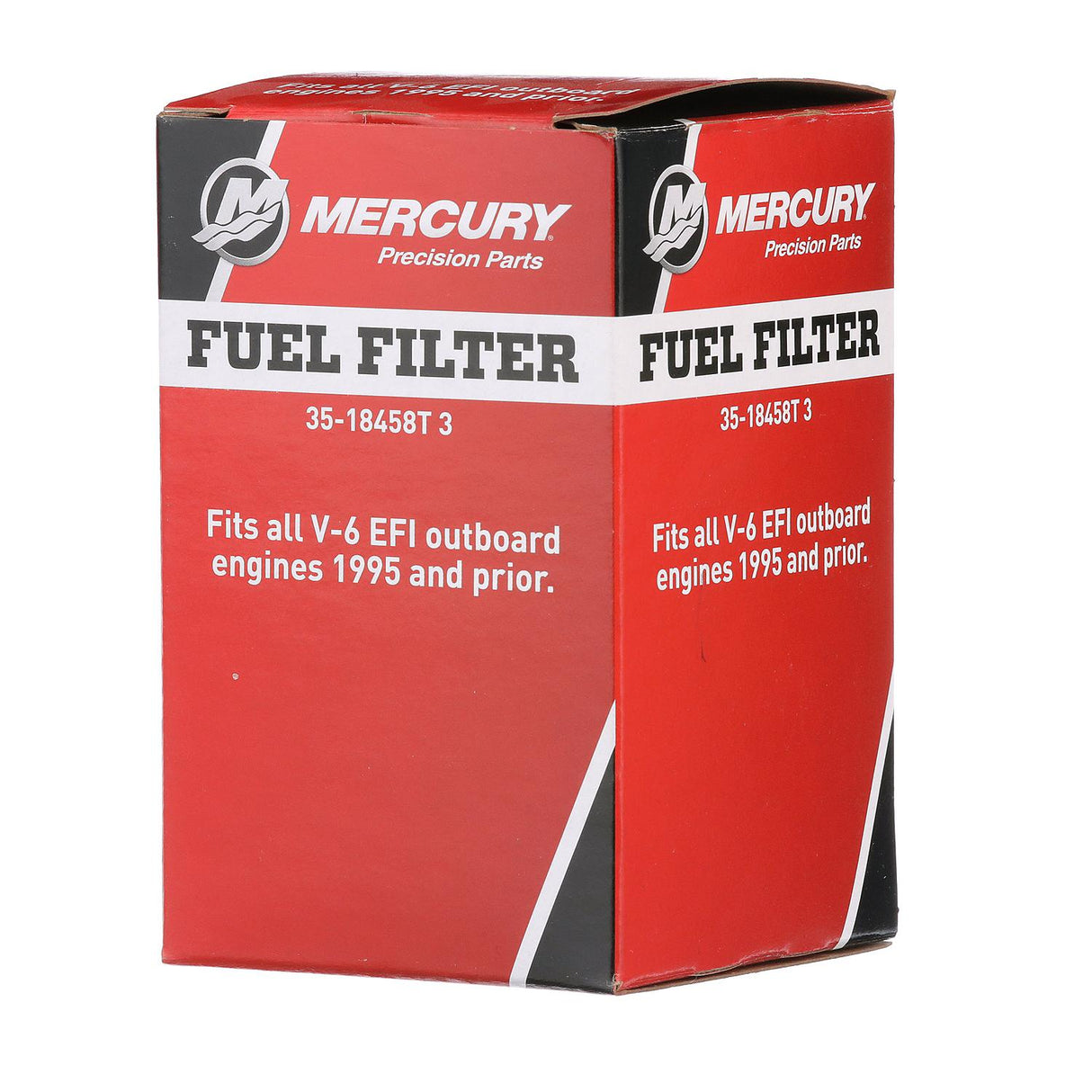 Mercury Water Separating Fuel Filter 18458T3 with Black Sensor for 1995 and Earlier Mercury or Mariner V6 EFI/DFI Outboards