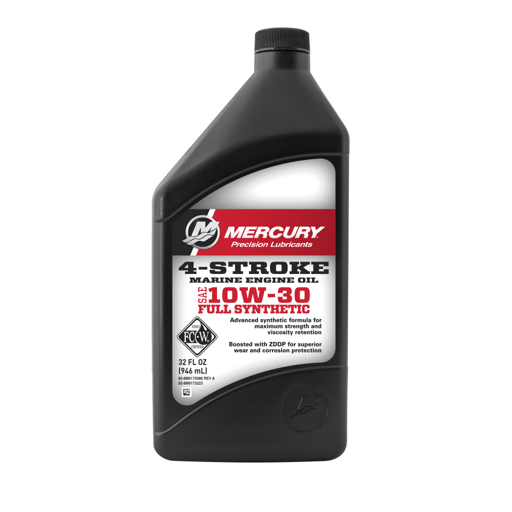 OEM Mercury / Quicksilver 10w-30 2‑Stroke Outboard Oil – 16 oz – 8M0229784