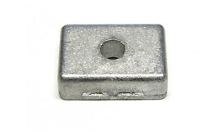 OEM Mercury / Quicksilver Zinc Anode Square 875208Q (for 4–9.9 HP Outboards)