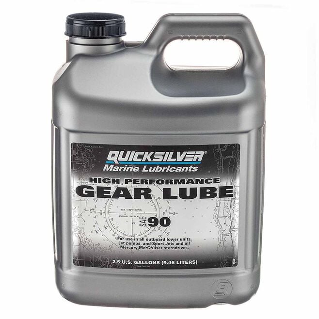OEM Mercury / Quicksilver High‑Performance SAE‑90 Gear Lube – 2.5 Gal – 8M0222073