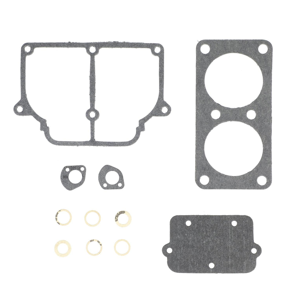 OEM Mercury / Quicksilver 6452 Carburetor Gasket Kit for Select Mercury and Mariner V6, 2-Cycle, Carbureted Outboards