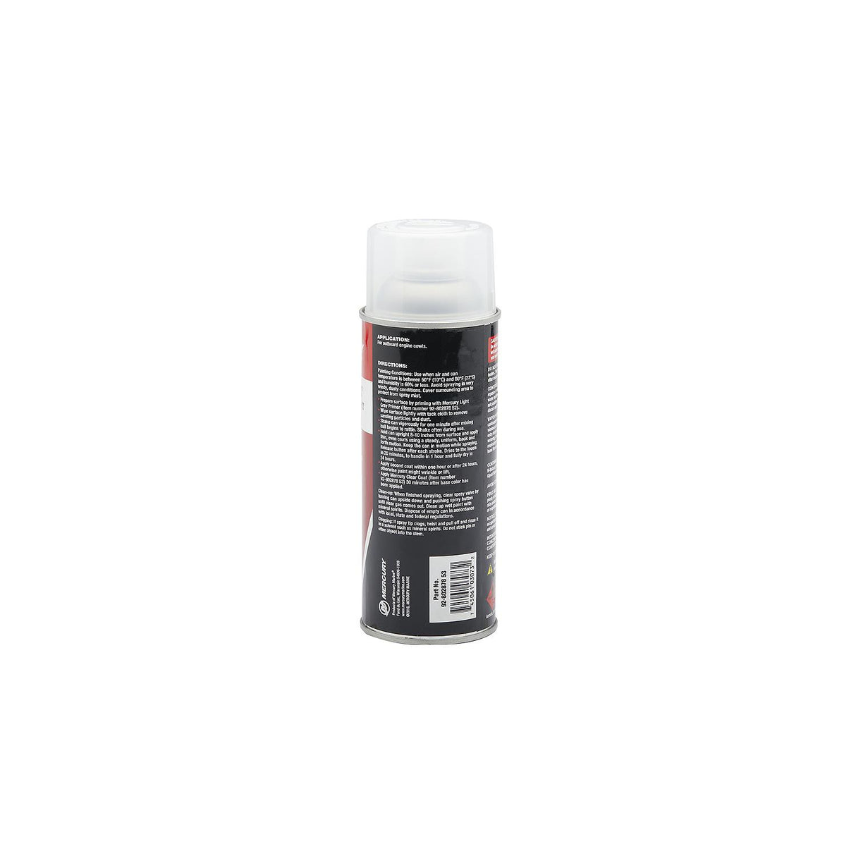 Mercury 80287853 Clear Coat Enamel Spray Paint - 12 oz Spray Can