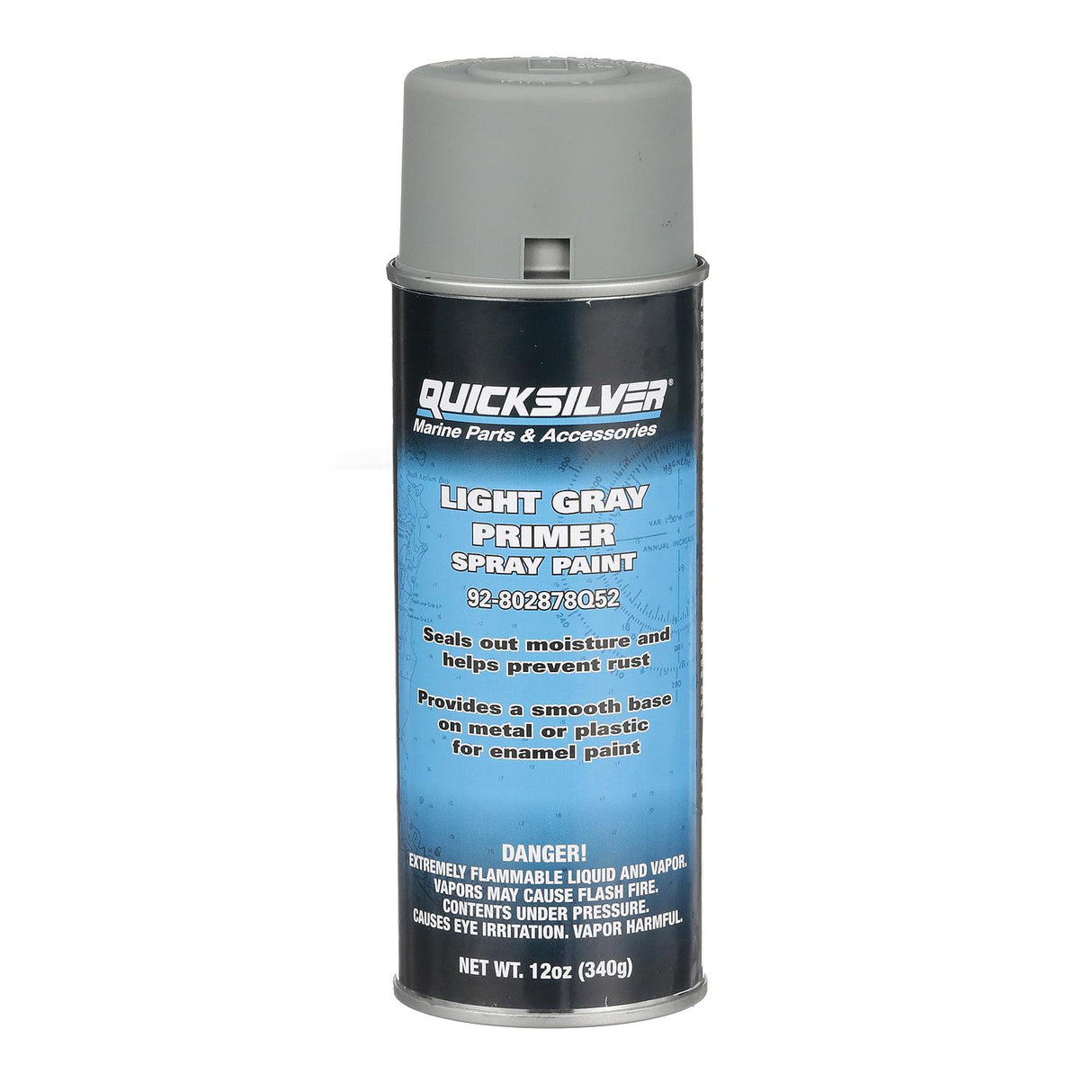 OEM Mercury / Quicksilver 802878Q52 Primer Paint, Light Gray Enamel Spray Paint