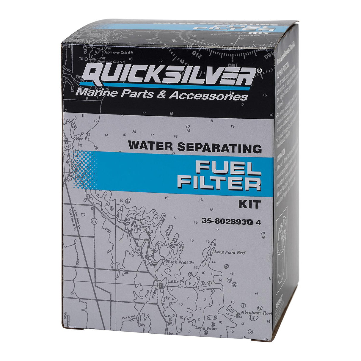 OEM Mercury / Quicksilver 802893Q4 Water Separating Fuel Filter Kit for Mercury and Mariner Outboards and MerCruiser Sterndrive and Inboard Engines