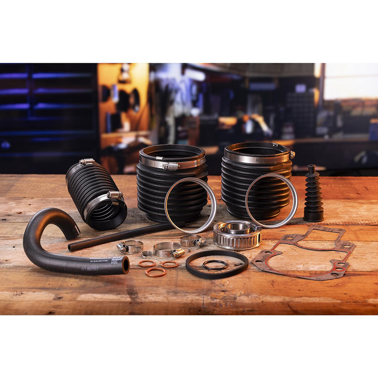 OEM Mercury / Quicksilver 803099T1 Sterndrive Transom Seal Repair Kit for MerCruiser Alpha One, Gen II Sterndrives w/ Exhaust Bellows