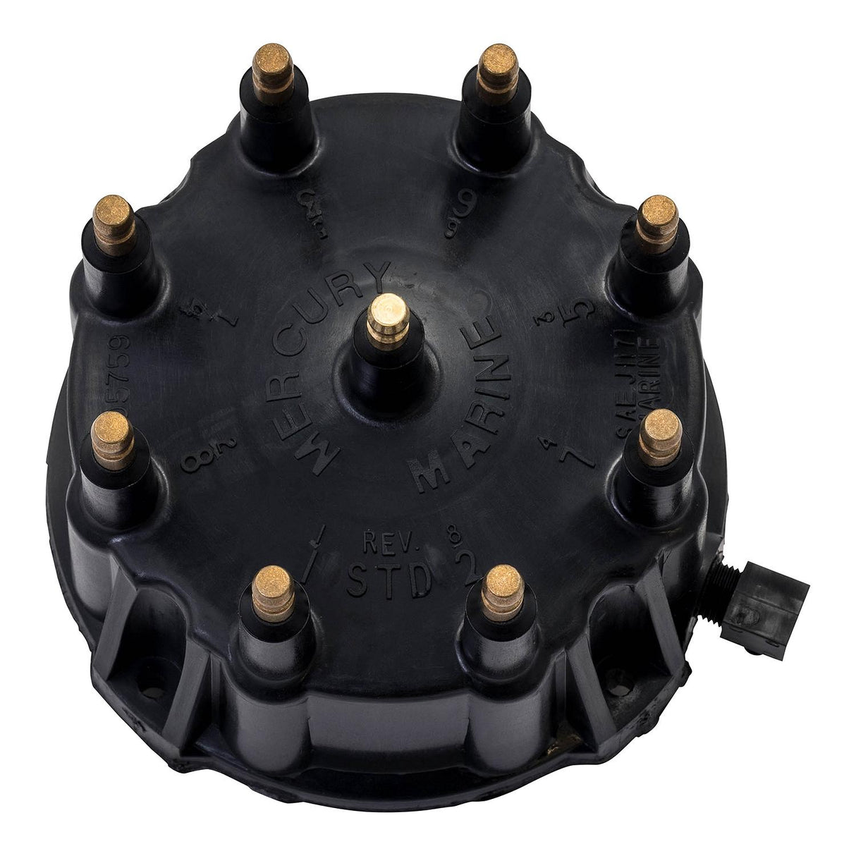 OEM Mercury / Quicksilver 805759Q01 Distributor Cap for Marinized V8 Engines by General Motors w/ Thunderbolt IV and V HEI Ignition Systems