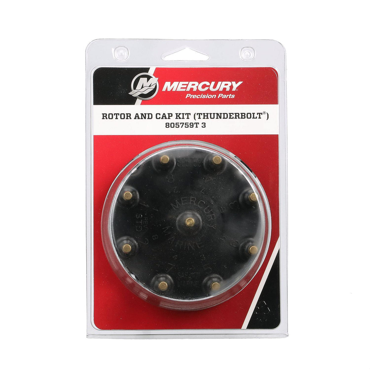 Mercury Cap and Rotor Kit 805759T3 for Marinized GM V8 Engines with Thunderbolt IV and V HEI Ignition Systems