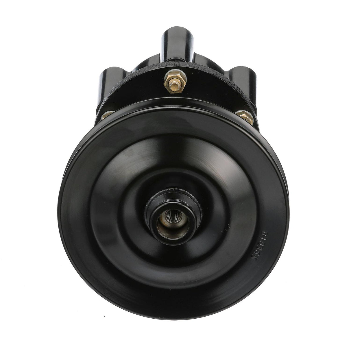 OEM Mercury / Quicksilver 807151A8 Sea Water Pump Housing for V8 MerCruiser Engines Made by General Motors w/ a V-Belt Pulley System for Engine Accessories and Mechanical Fuel Pumps
