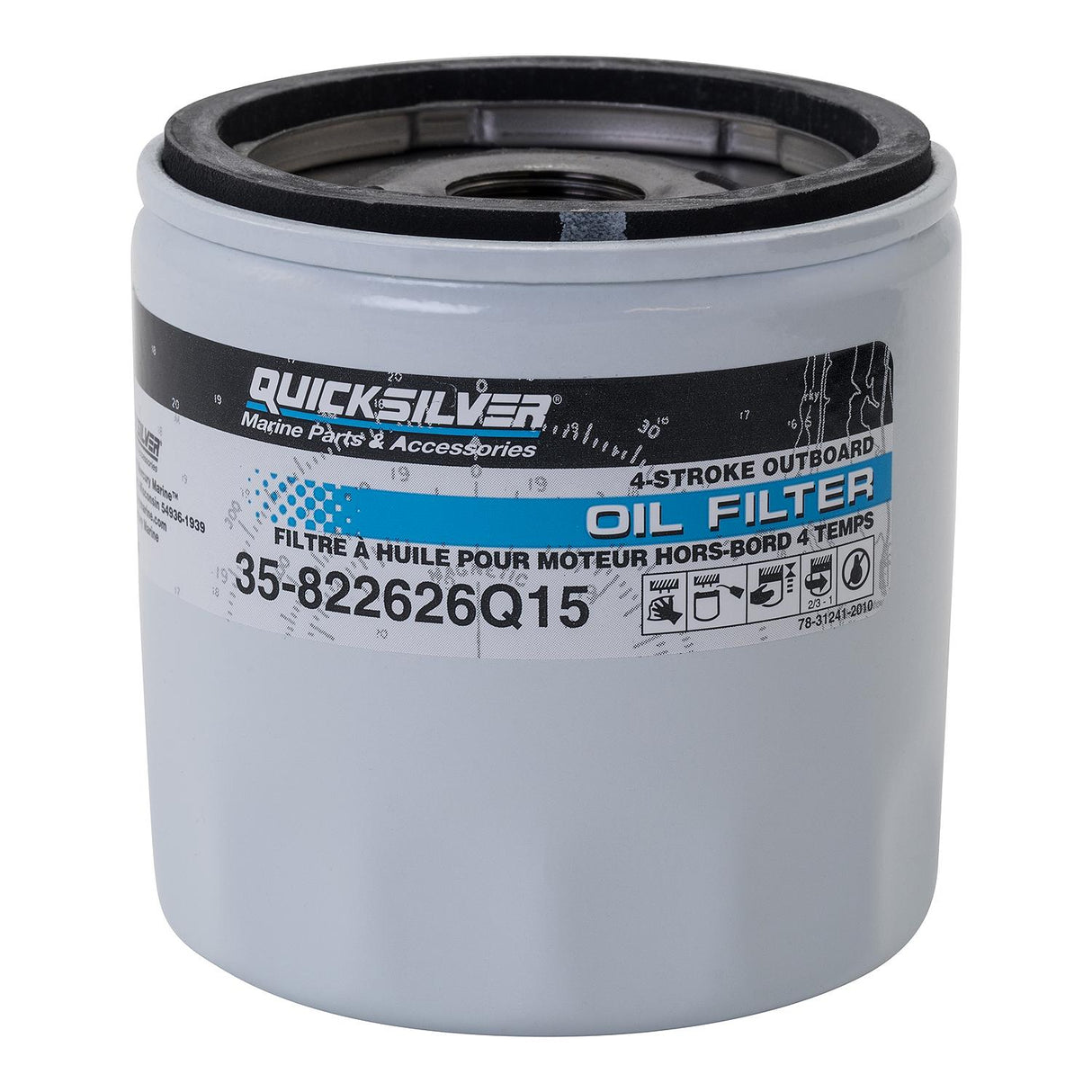 OEM Mercury / Quicksilver 822626Q15 Oil Filter for Mercury and Mariner V-225 V6 4-Stroke Outboards