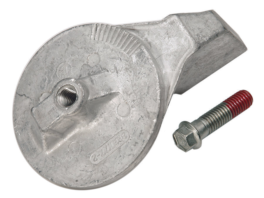 OEM Mercury / Quicksilver Aluminum Trim Tab Anode for Mercury or Mariner Outboards and MerCruiser Sterndrives Using High Rake Propellers 822777Q1