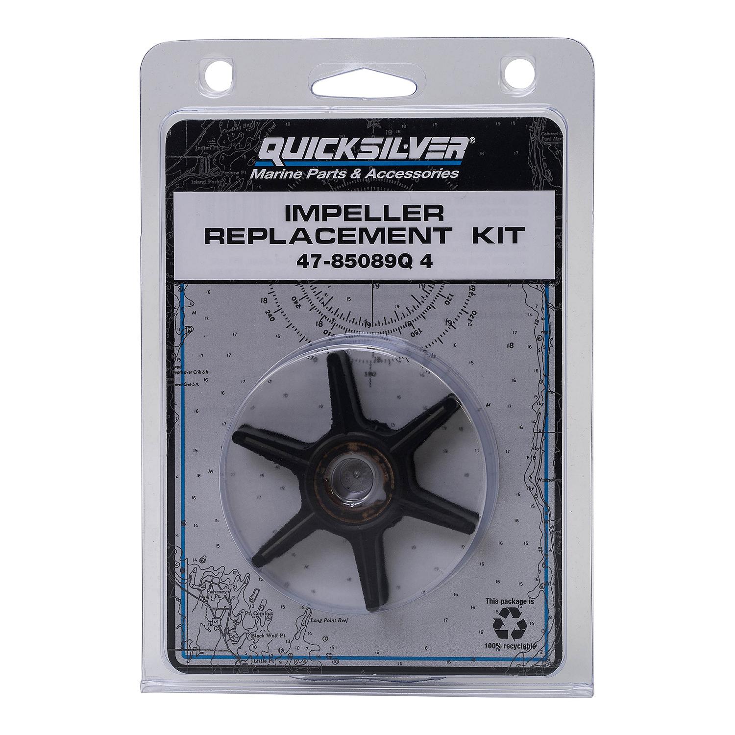 OEM Mercury / Quicksilver 85089Q4 Water Pump Repair Kit for Mercury and Mariner Outboards 15-25hp 2-Cycle Outboards