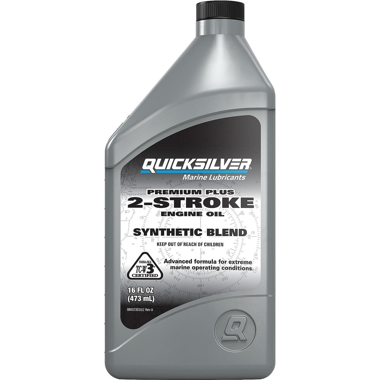 OEM Mercury / Quicksilver OEM Mercury / Quicksilver 858025Q01 Premium Plus TC-W3 2-Cycle Outboard Oil, 16 Oz.