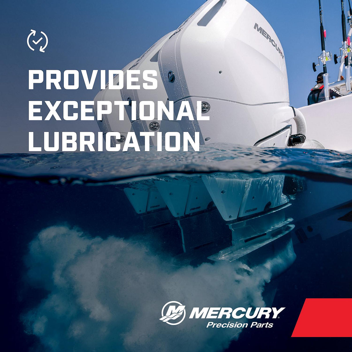 Mercury 858027K01 Premium Plus TC-W3 2-Stroke Marine Engine Oil Synthetic Blend for Outboards - 1 Gallon