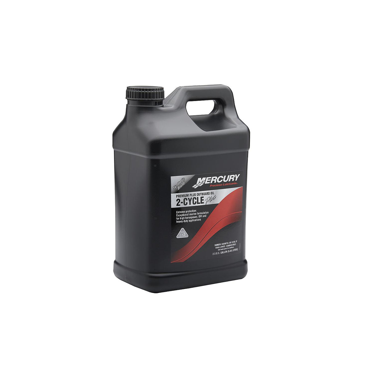 Mercury 858028K01 Premium Plus TC-W3 2-Stroke Marine Engine Oil Synthetic Blend for Outboards - 2.5 Gallons