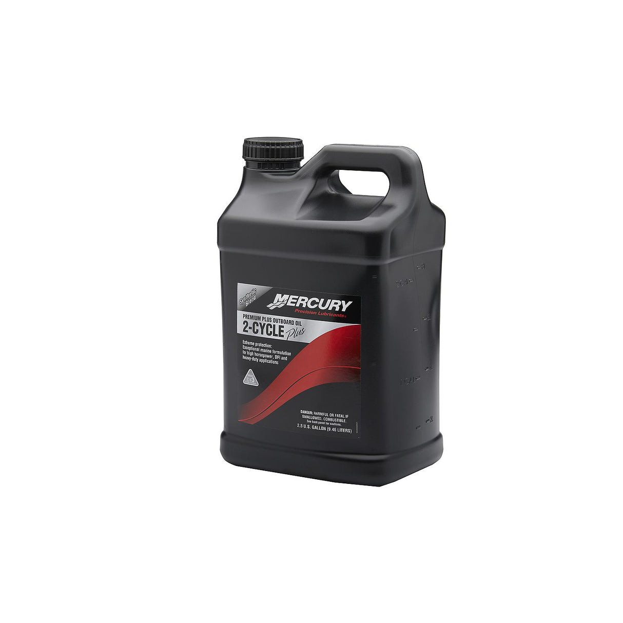Mercury 858028K01 Premium Plus TC-W3 2-Stroke Marine Engine Oil Synthetic Blend for Outboards - 2.5 Gallons