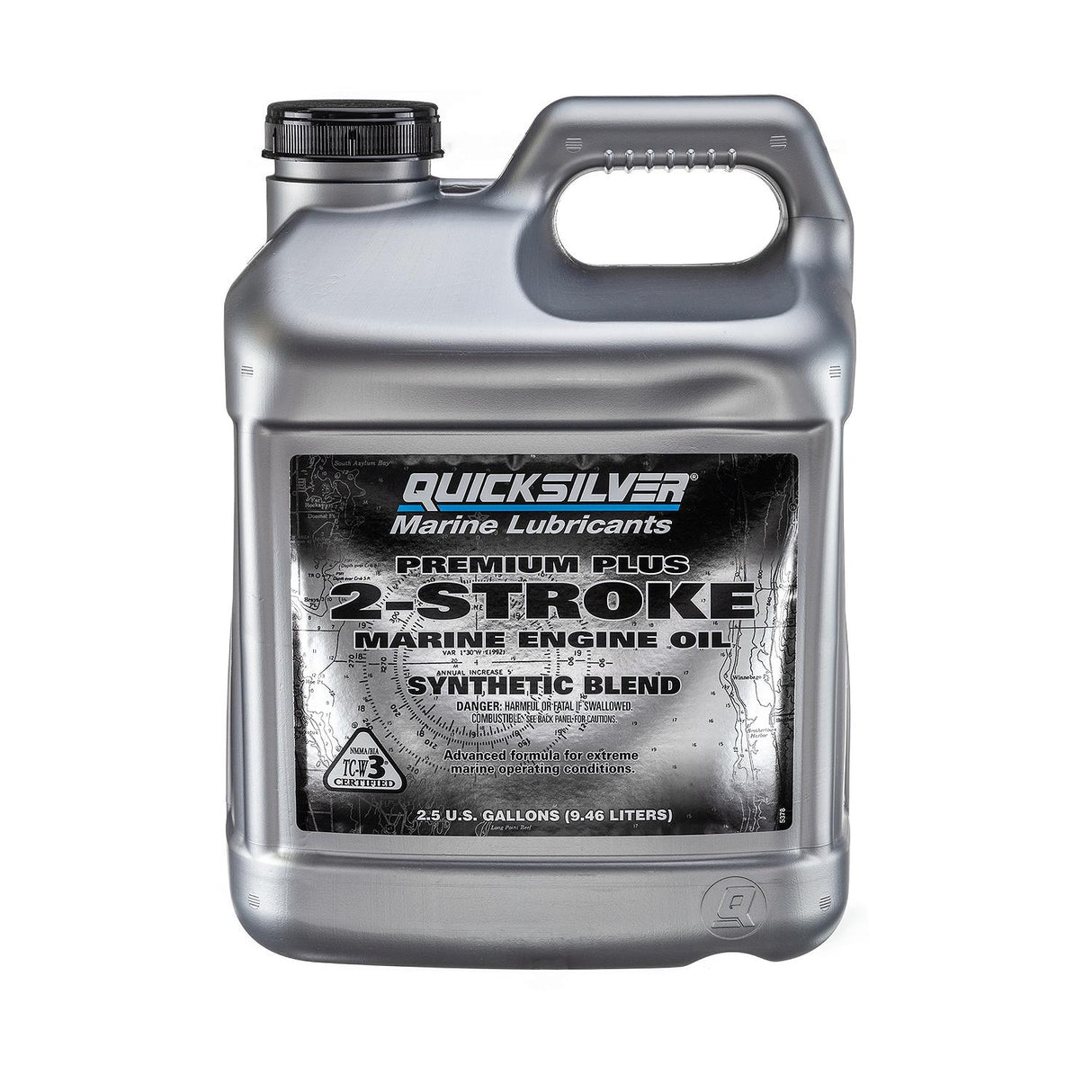 OEM Mercury / Quicksilver Premium Plus 2-Stroke Marine Engine Oil for Outboards, PWC, 2.5 Gallon