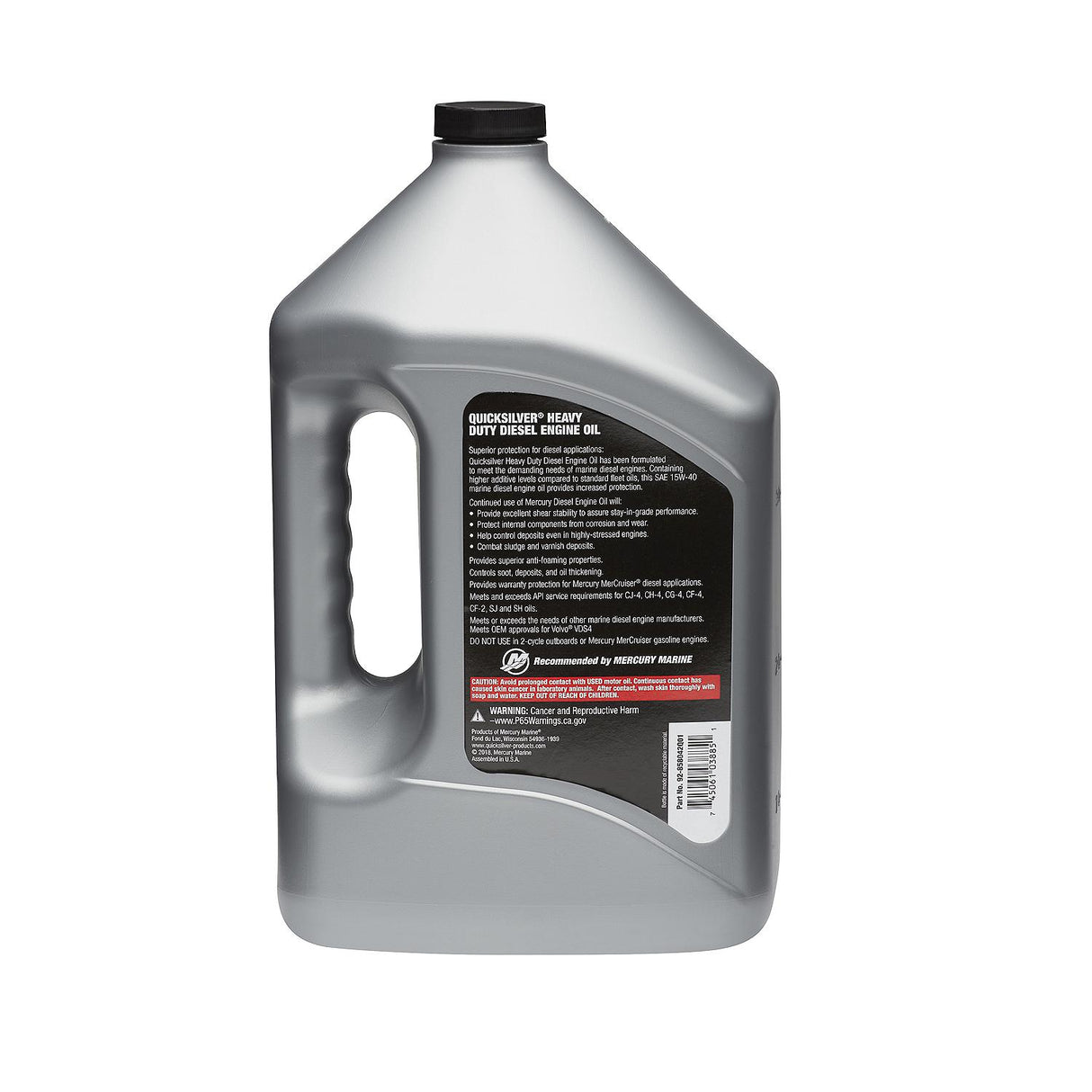 OEM Mercury / Quicksilver 15W-40 Heavy Duty Diesel Engine Oil, 4 Liters 858042Q01