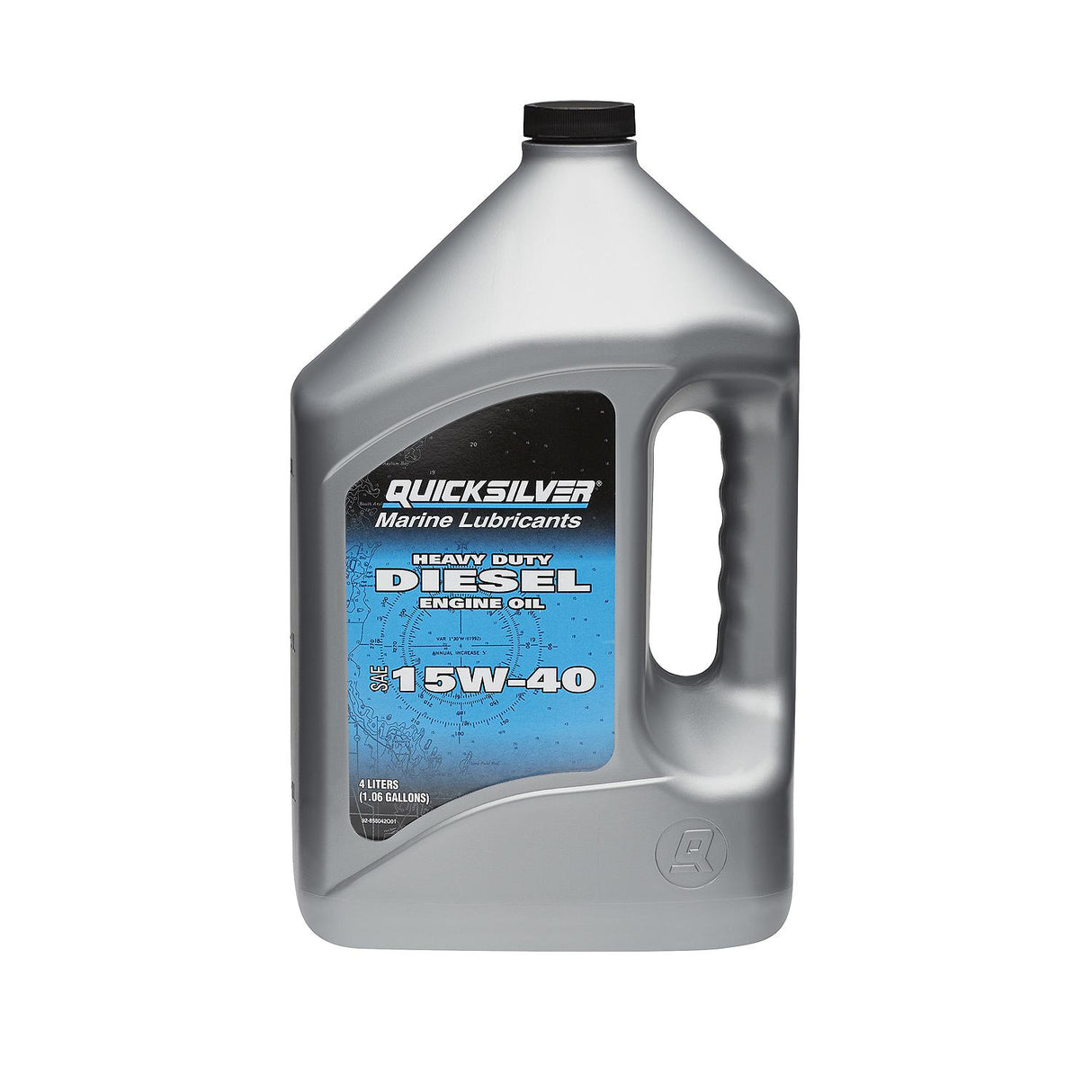 OEM Mercury / Quicksilver 15W-40 Heavy Duty Diesel Engine Oil, 4 Liters 858042Q01