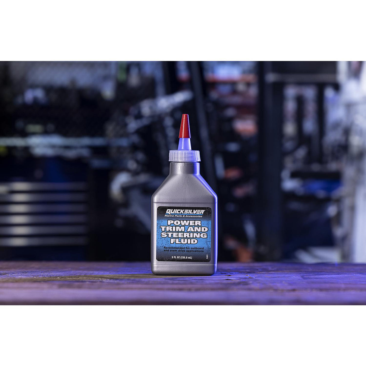 OEM Mercury / Quicksilver 858074Q01 Power Trim and Steering Fluid, 8 Oz. Bottle