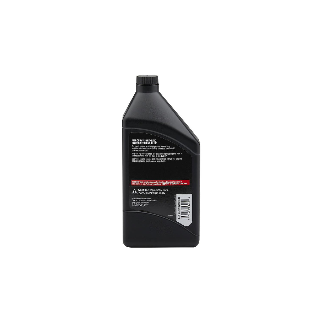 Mercury 858077K01 SAE 0W-30 Full Synthetic Power Steering Fluid - 32 oz Bottle