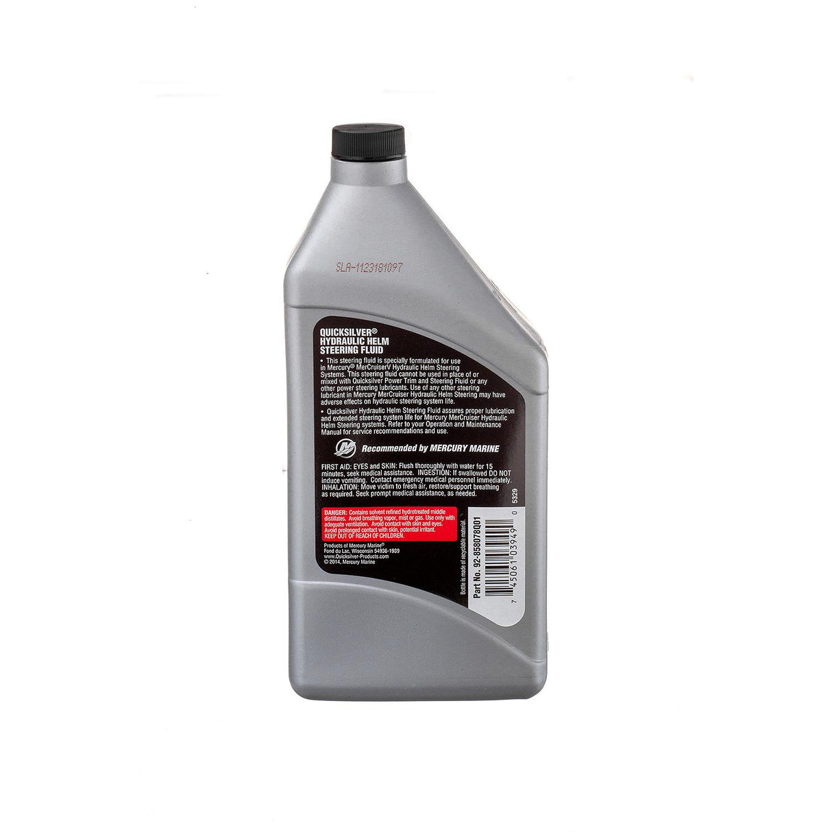OEM Mercury / Quicksilver 858078Q01 Hydraulic Helm Steering Fluid, 32 Oz. Bottle