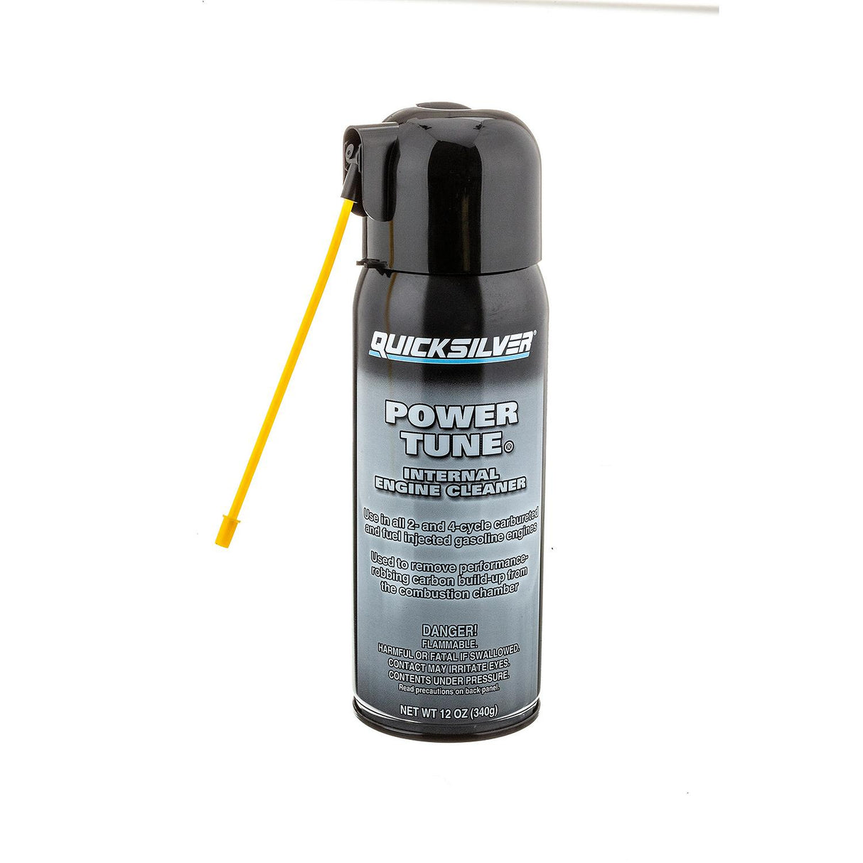 OEM Mercury / Quicksilver 858080Q03 Power Tune Internal Engine Cleaner for 2-Stroke, 4-Stroke and Fuel-Injected Gas Engines, 12 Oz.