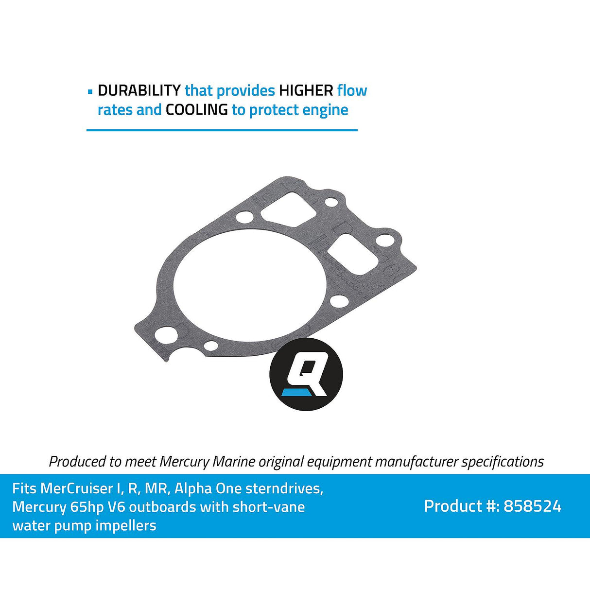 OEM Mercury / Quicksilver 858524 Water Pump Gasket