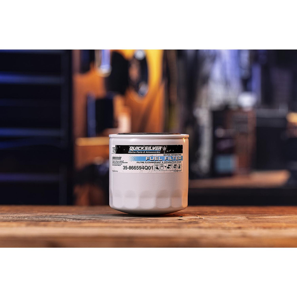 OEM Mercury / Quicksilver 866594Q01 Water Separating Fuel Filter for Select MerCruiser Vazer and 3.0L MPI EC Engines