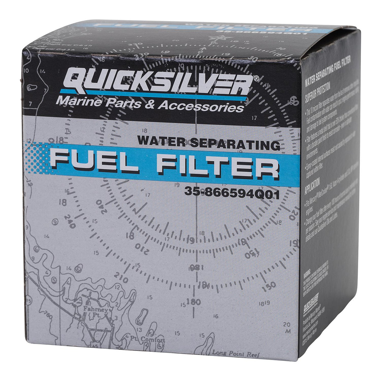 OEM Mercury / Quicksilver 866594Q01 Water Separating Fuel Filter for Select MerCruiser Vazer and 3.0L MPI EC Engines