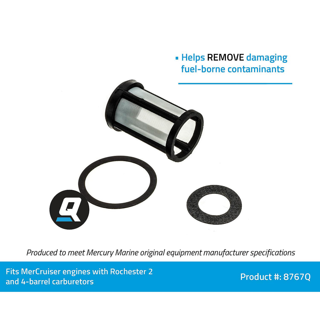 OEM Mercury / Quicksilver 8767Q Rochester Carburetor Fuel Filter