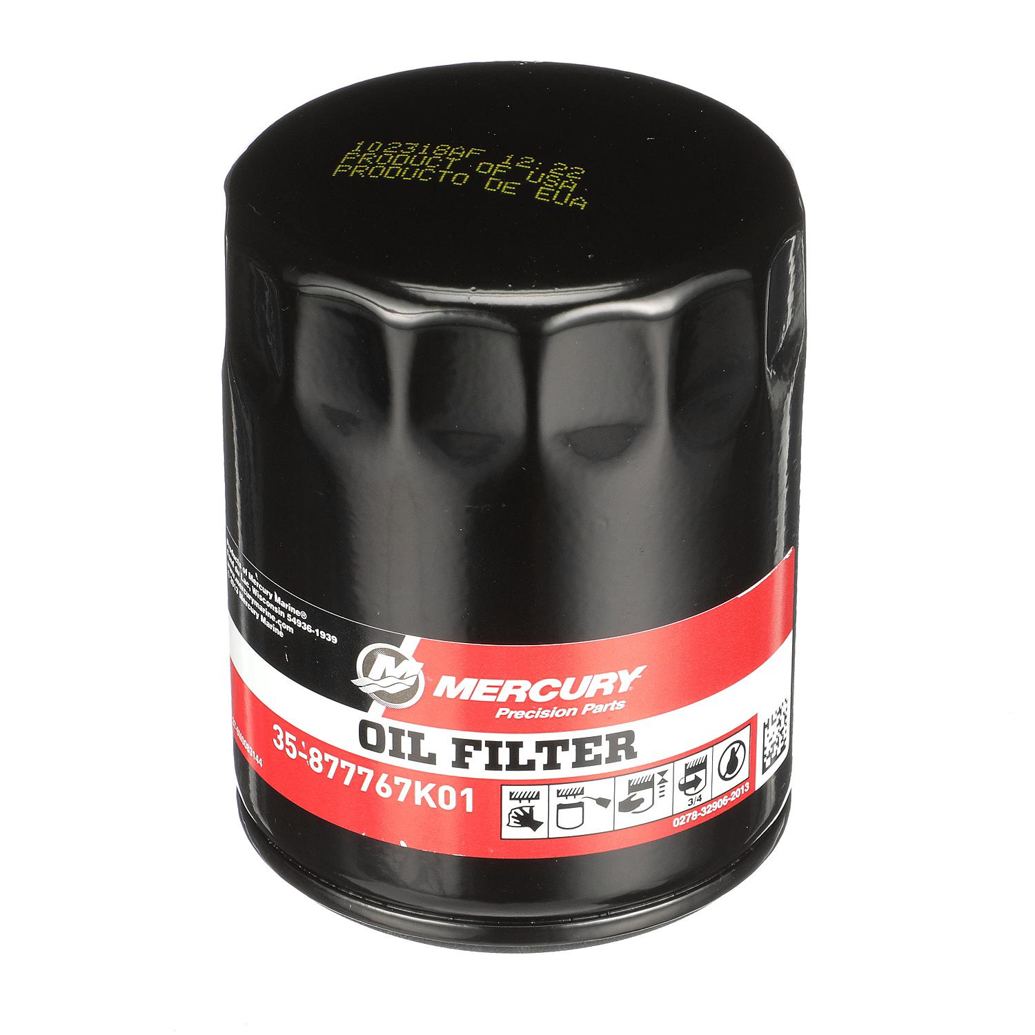 Mercury 4-Stroke Engine Oil Filter 877767K01 for Mercury L4 135-200hp Verado Outboards