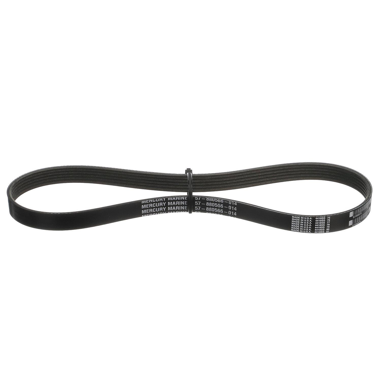 OEM Mercury / Quicksilver 880566Q14 Alternator Belt for Select Mercury 135-200hp 4-Cylinder, 200-300hp 6-Cylinder, 200-300hp 6-Cylinder, and 350-400hp 6-Cylinder Verado Outboards