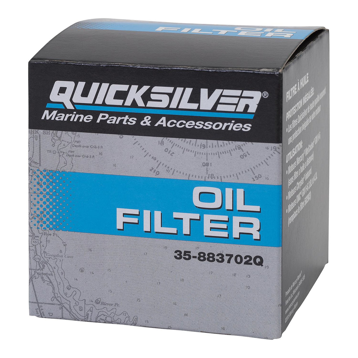 OEM Mercury / Quicksilver 883702Q Engine Block Mount Oil Filter for V6 MerCruiser Sterndrive Engines