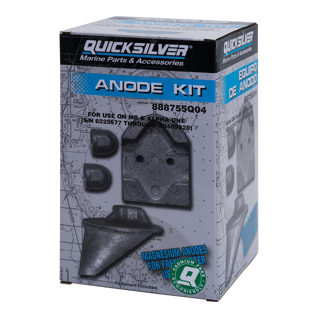 OEM Mercury / Quicksilver Magnesium Anode Kit MR & Alpha One Drives 888755Q04