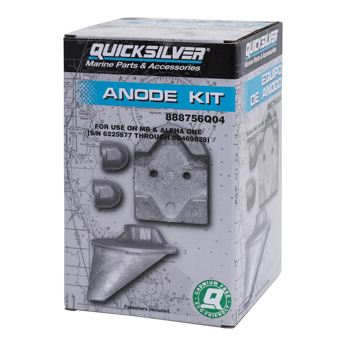 OEM Mercury / Quicksilver Aluminum Anode Kit MR & Alpha One Drives 888756Q04