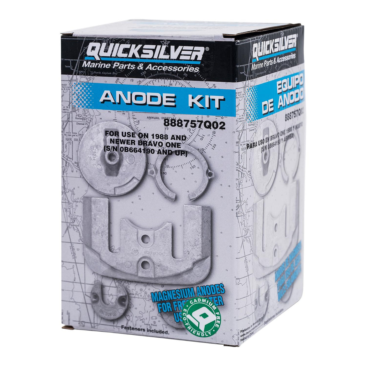 OEM Mercury / Quicksilver Magnesium Anode Kit Bravo I Drive 888757Q02