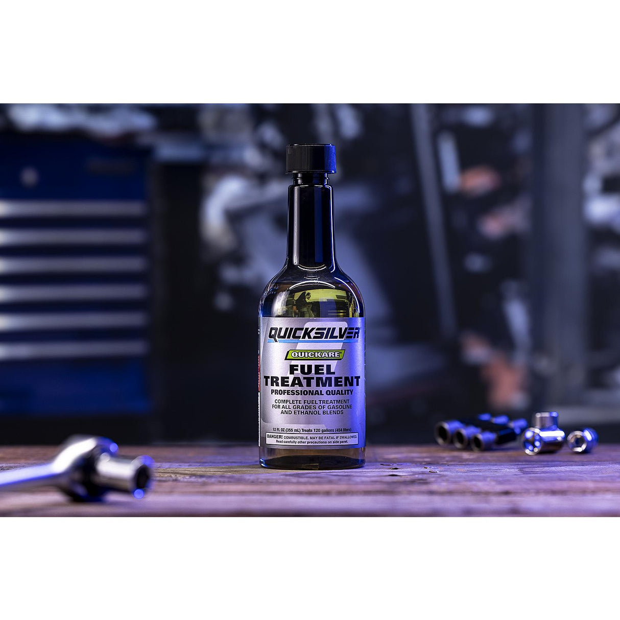 OEM Mercury / Quicksilver Quickare 8M0047920 Fuel Treatment Additive, 12 Oz.