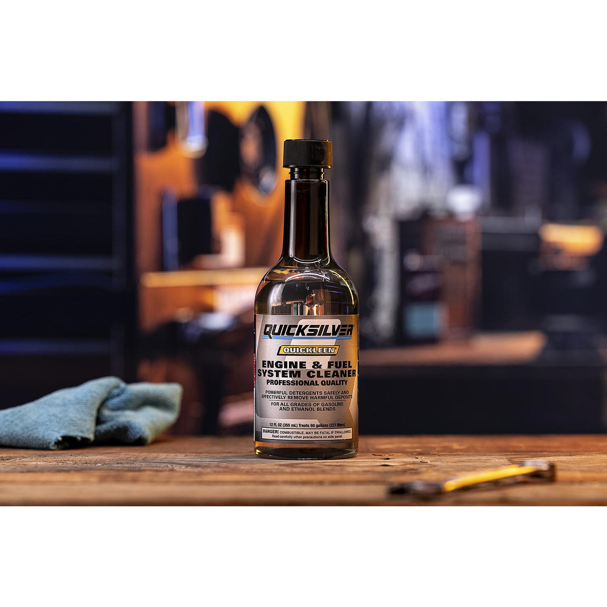 OEM Mercury / Quicksilver 8M0047921 Quickleen Engine & Fuel System Cleaner, 12 Oz.