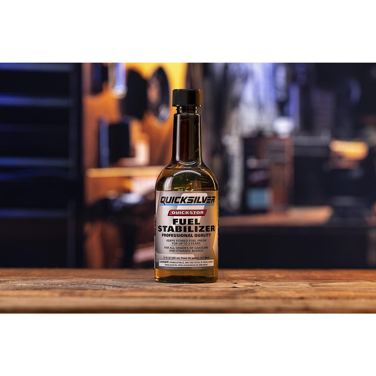 OEM Mercury / Quicksilver 8M0047922 Quickstor Fuel Treatment and Stabilizer, 12 Oz.