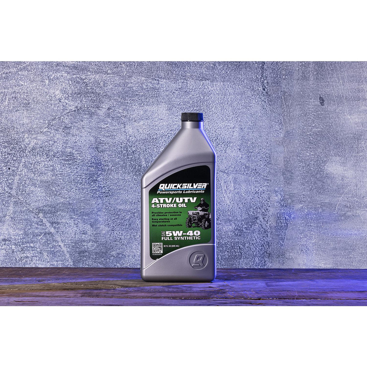 OEM Mercury / Quicksilver 8M0058914 5W-40 Full Synthetic 4-Stroke ATV Engine Oil, 1 Quart