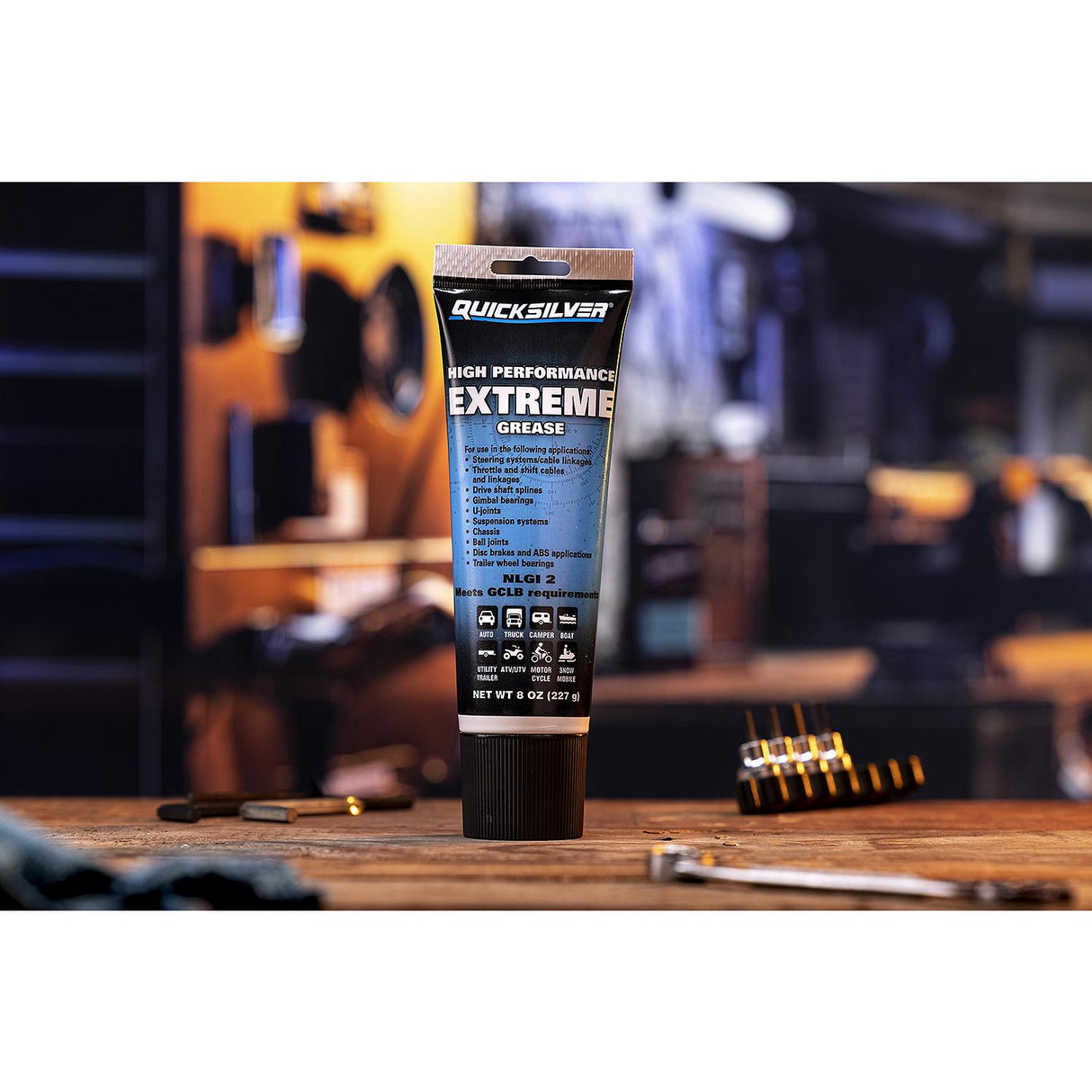 OEM Mercury / Quicksilver 8M0071838 High Performance Multi-Purpose Extreme NLGI 2 Marine Grease, 8 Oz. Tube