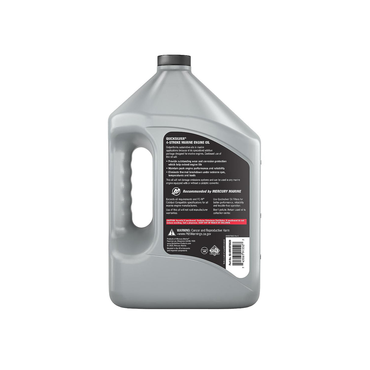OEM Mercury / Quicksilver 25W-40 4-Stroke Marine Outboard And Sterndrive Engine Oil, 1 Gallon