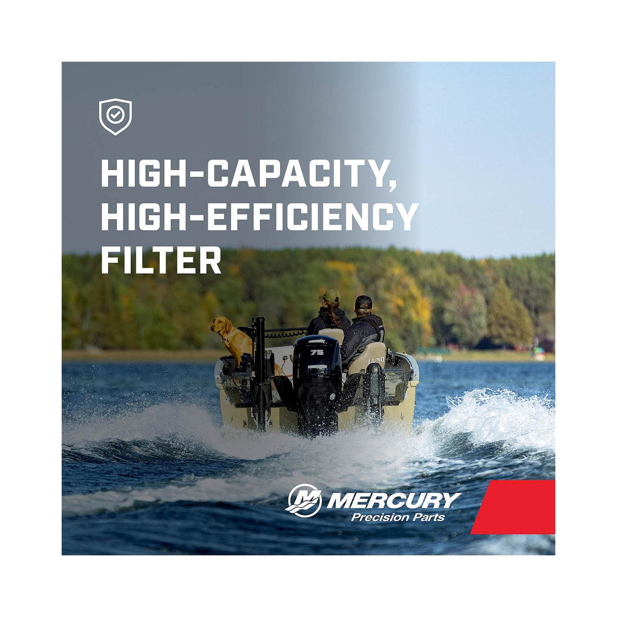 Mercury High-Volume Water Separating Fuel Filter 8M0079963 for Select Outboard, Sterndrive and Inboard Engines