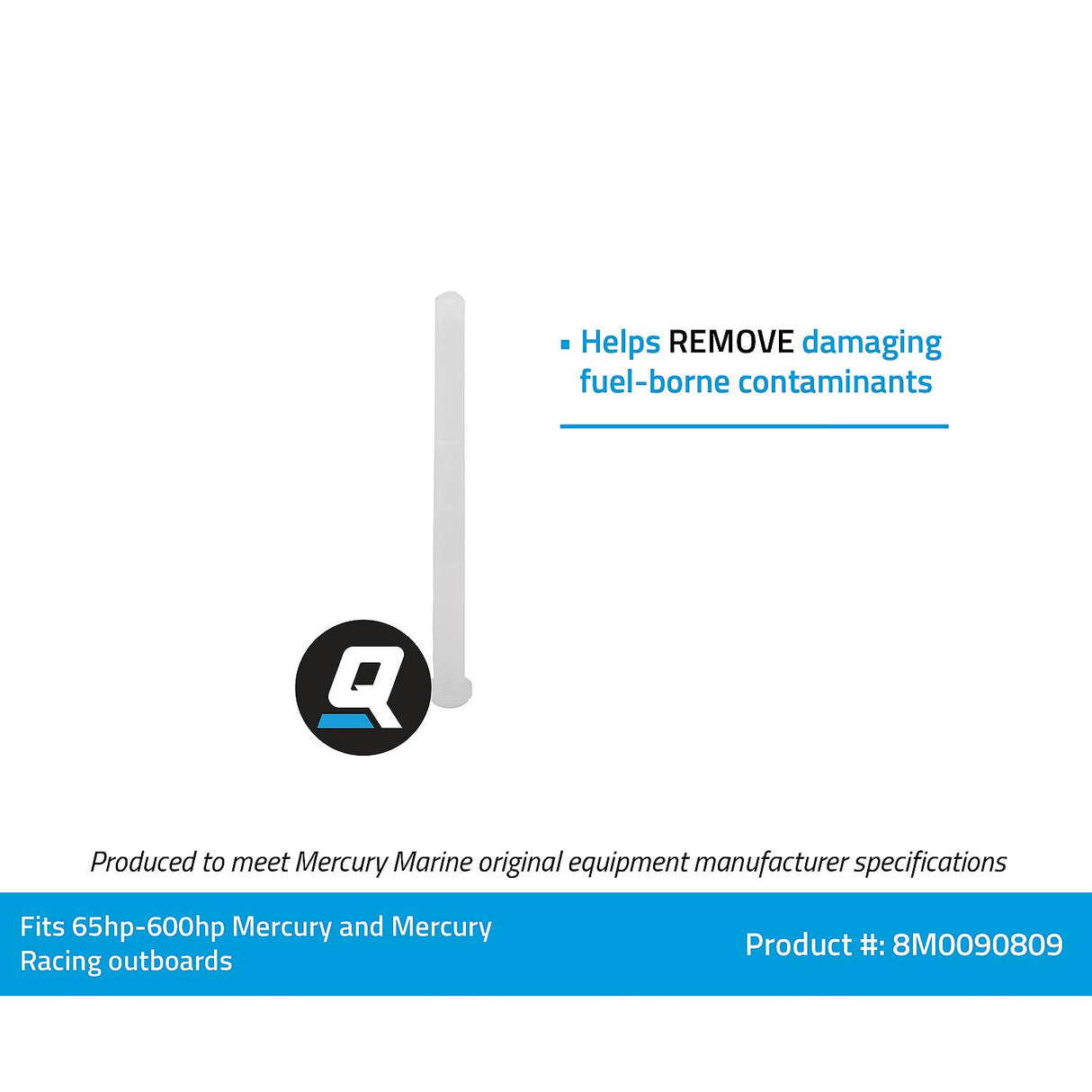 OEM Mercury / Quicksilver 8M0090809 Under-Cowl Inline Fuel Filter Screen