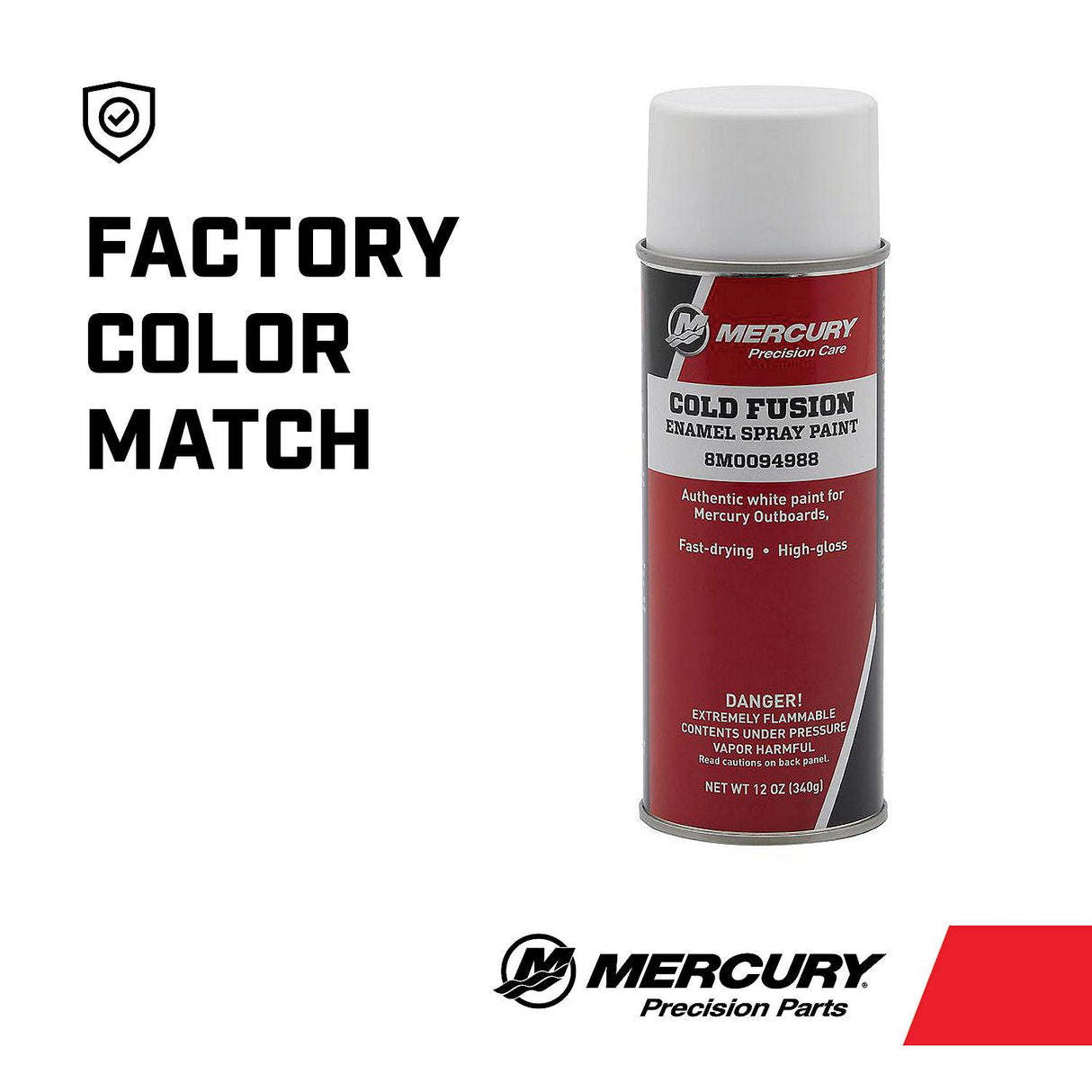Mercury 8M0094988 Cold Fusion Enamel Spray Paint - 12 oz Spray Can