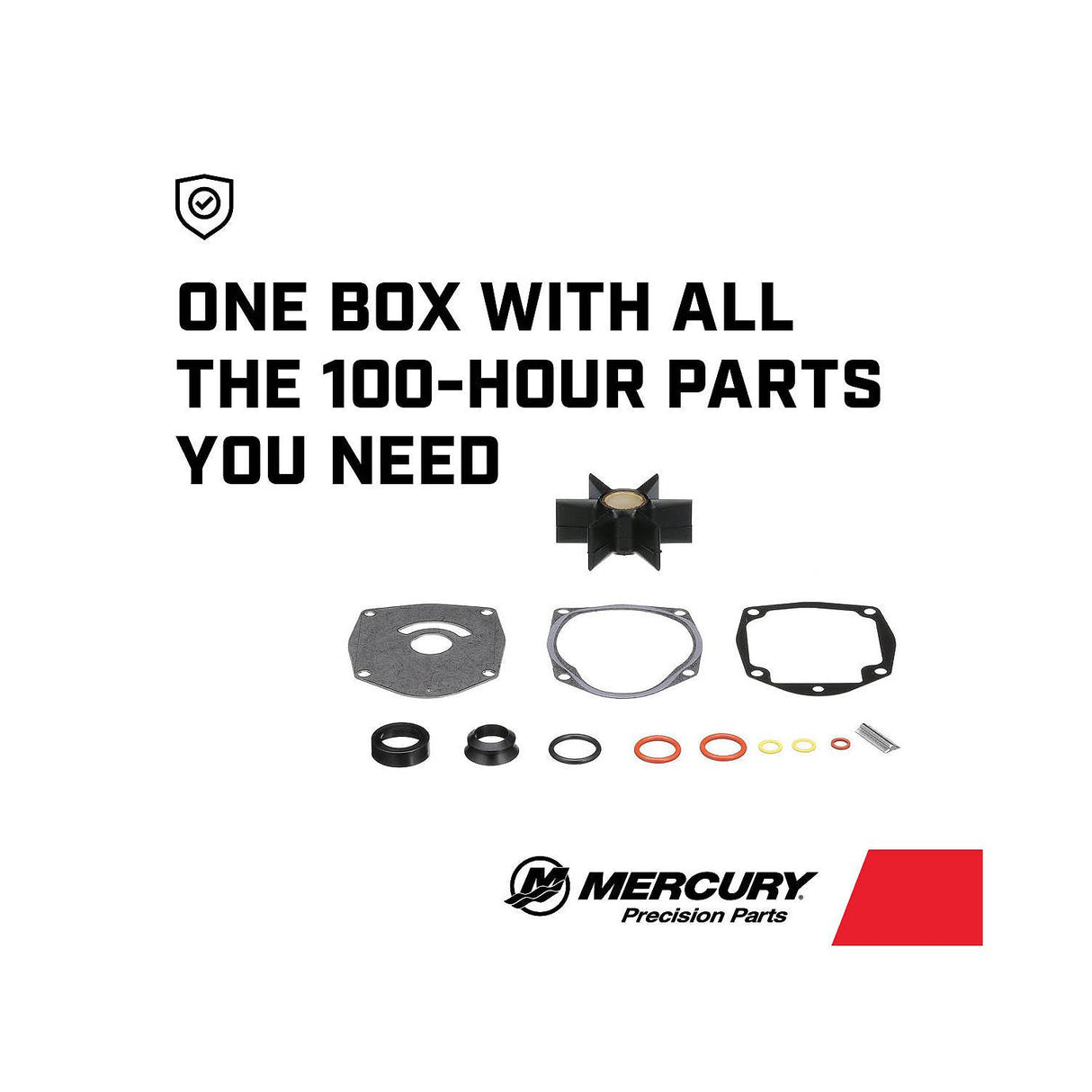 Mercury Water Pump Repair Kit 8M0100527 for Mercury or Mariner Outboards and MerCruiser Sterndrives
