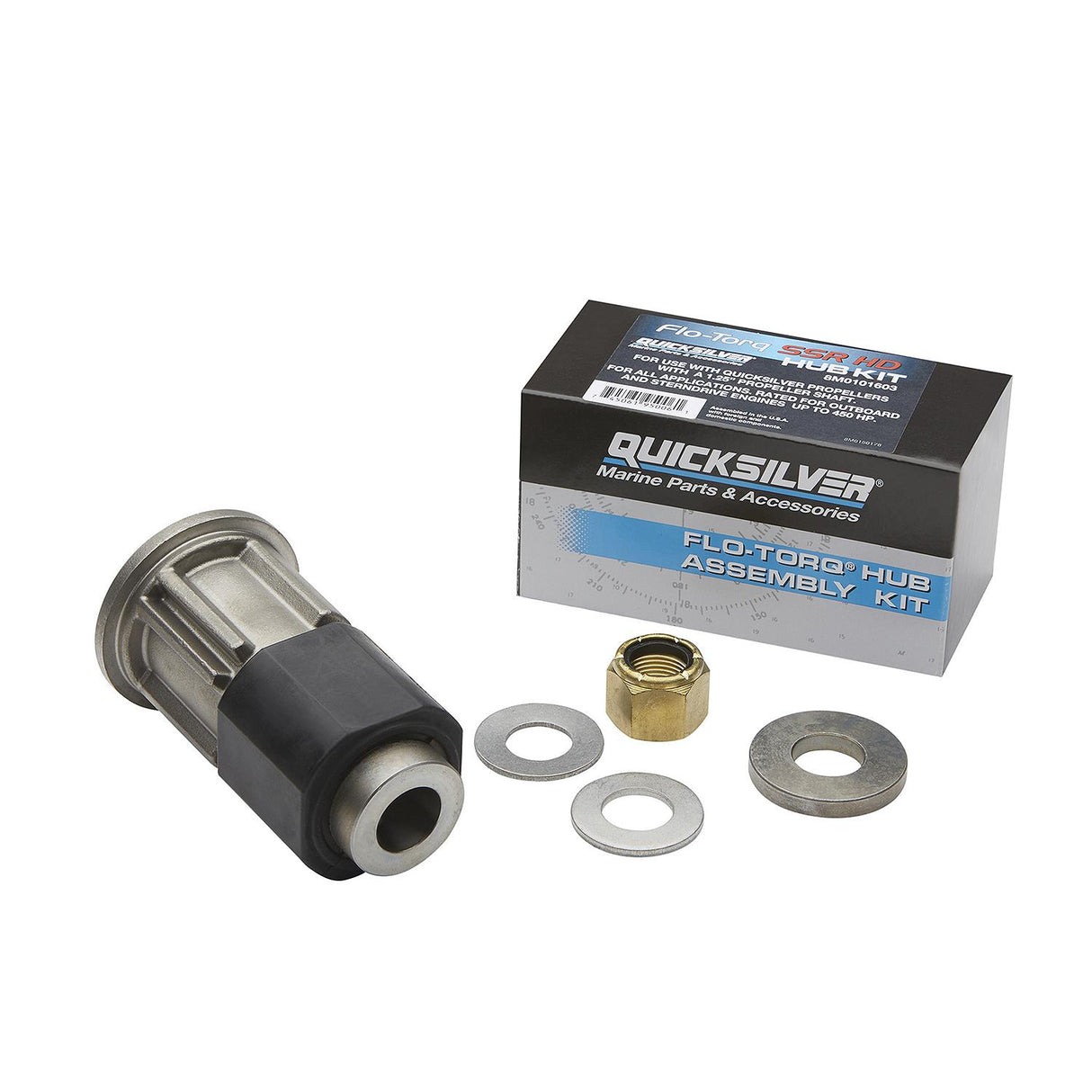 OEM Mercury / Quicksilver 8M0101603 Flo-Torq SSR HD Propeller Hub Kit Mercury 200-400hp 4-Stroke Outboards w/ 1.25 In. Diameter Prop Shaft