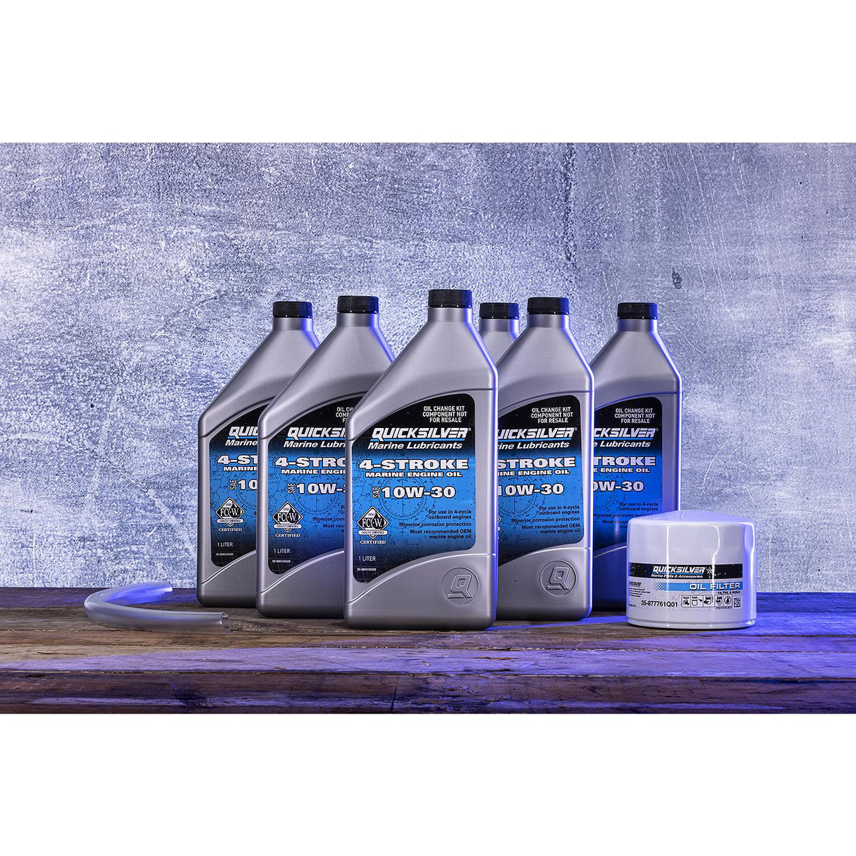 OEM Mercury / Quicksilver 10W-30 Oil Change Kit for 4-Stroke 150hp Mercury and Mariner Outboards