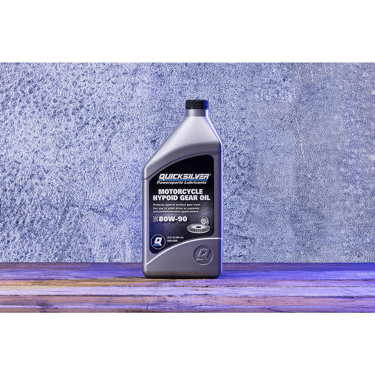 OEM Mercury / Quicksilver 8M0128380 80W-90 Motorcycle Hypoid Gear Oil, 1 Qt.